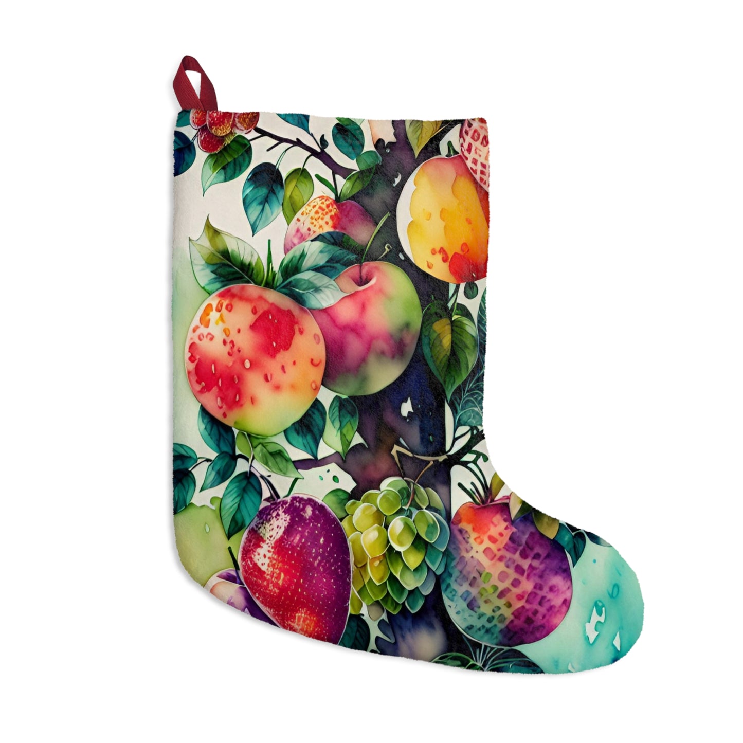 Fruit Watercolor, Christmas Stockings