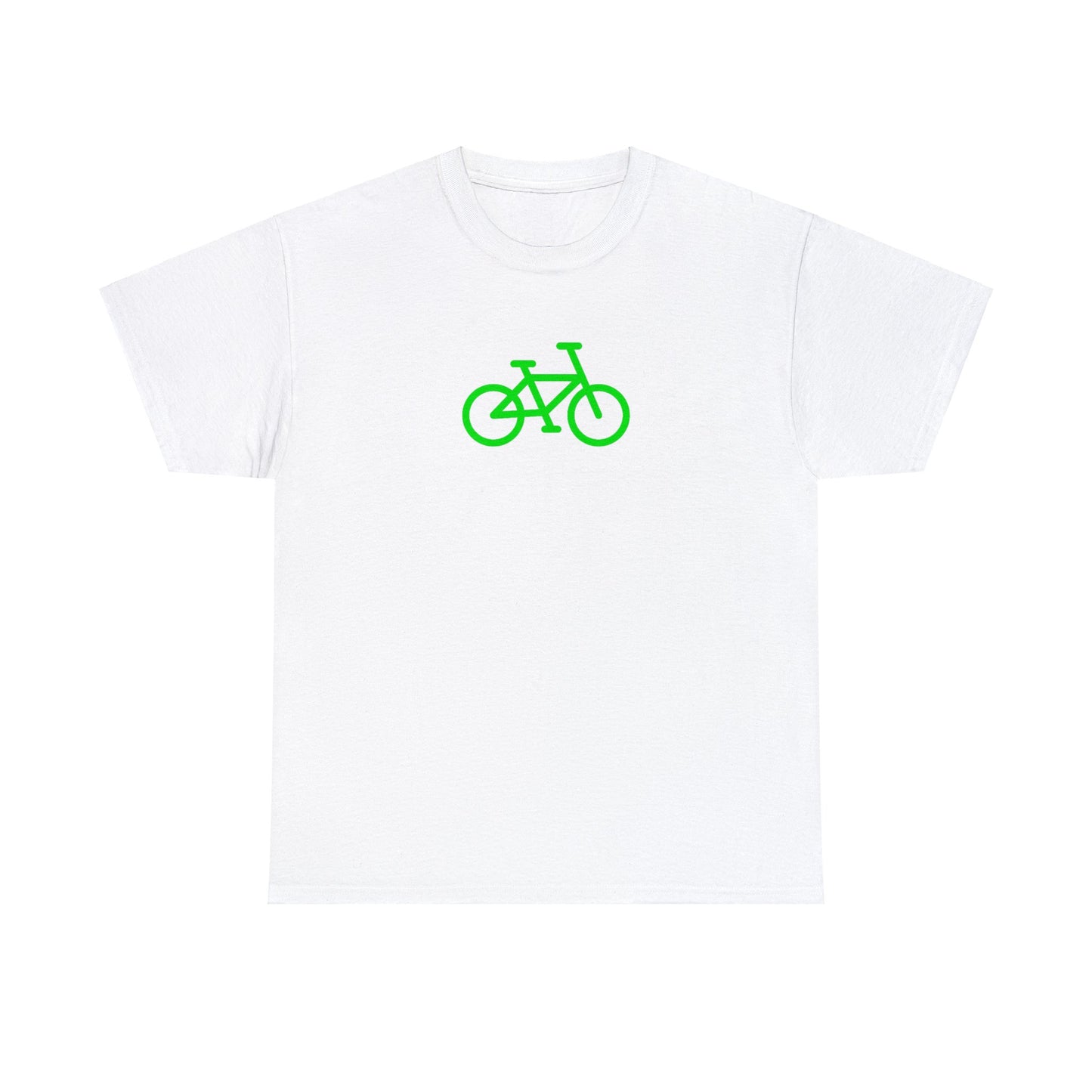 BIKE Unisex Heavy Cotton Tee, Green Print