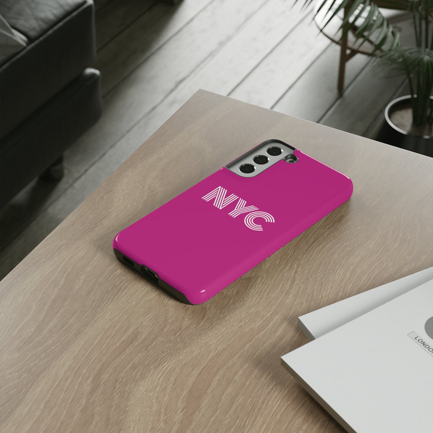 NYC Tough Phone Case, Pink