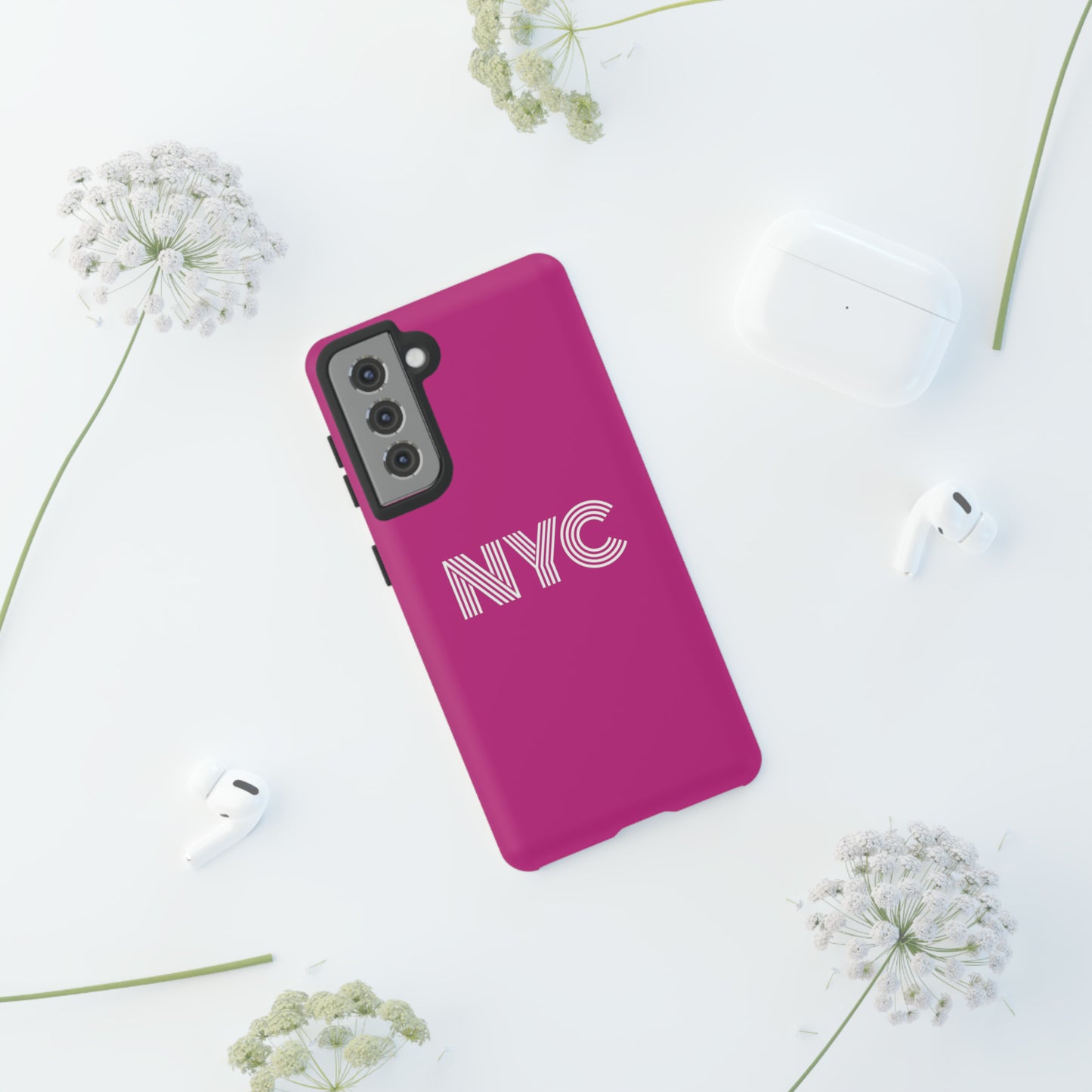 NYC Tough Phone Case, Pink