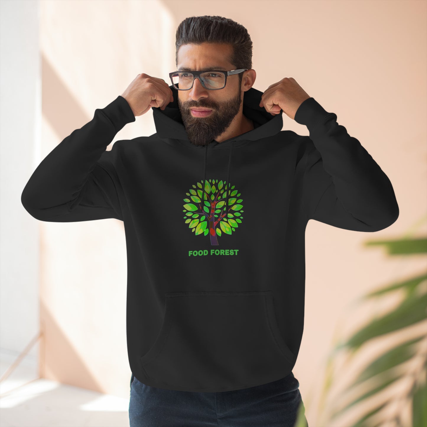 Unisex Premium Pullover Hoodie, FOOD FOREST