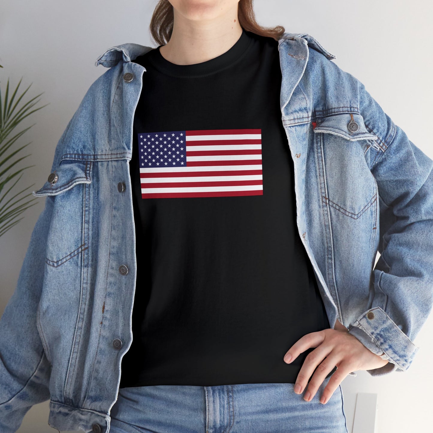 American Flag, Unisex Heavy Cotton Tee