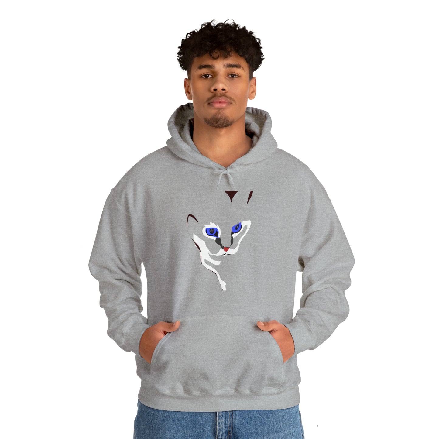 Cat, Unisex Heavy Blend™ Hooded Sweatshirt