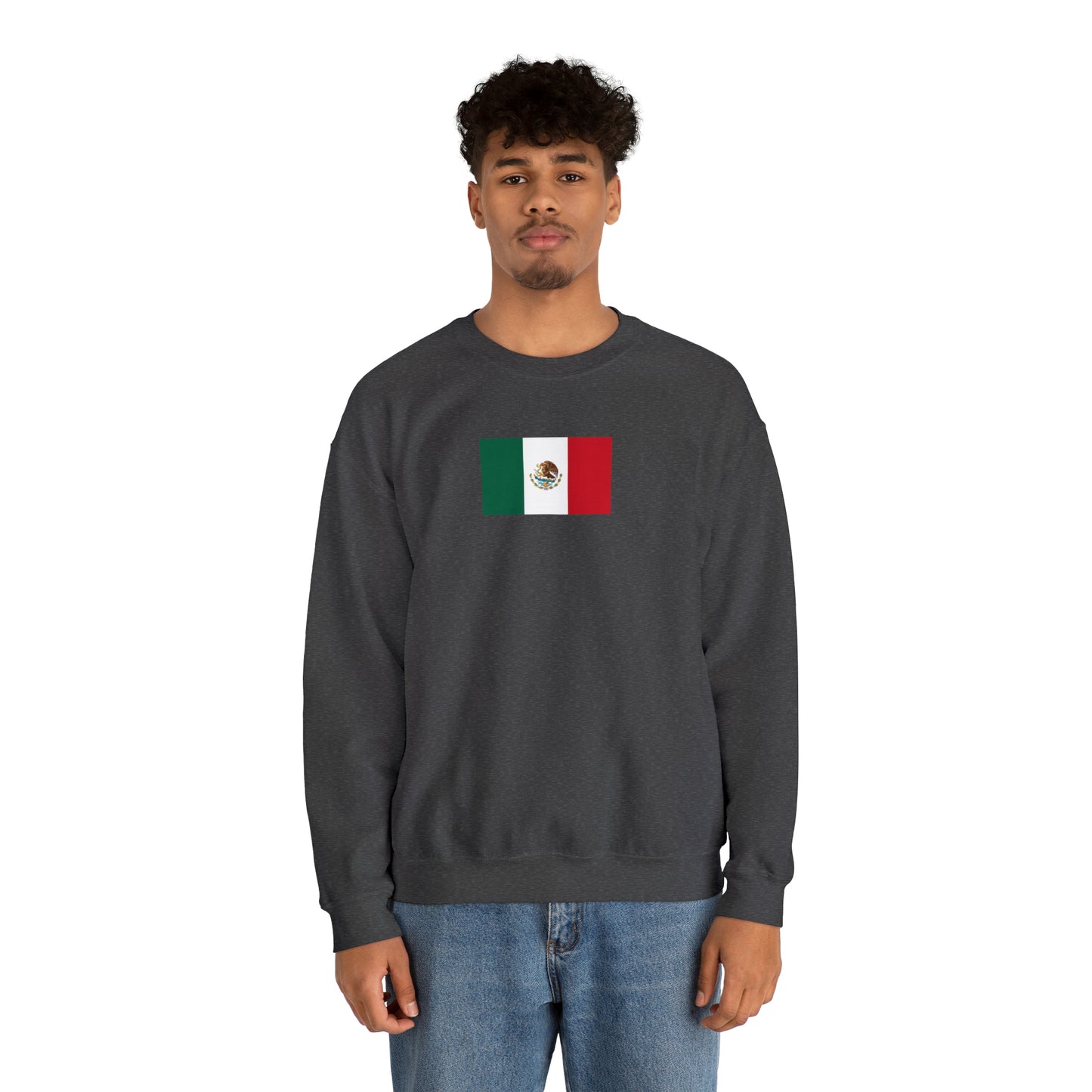 Mexican Flag, Unisex Heavy Blend™ Crewneck Sweatshirt