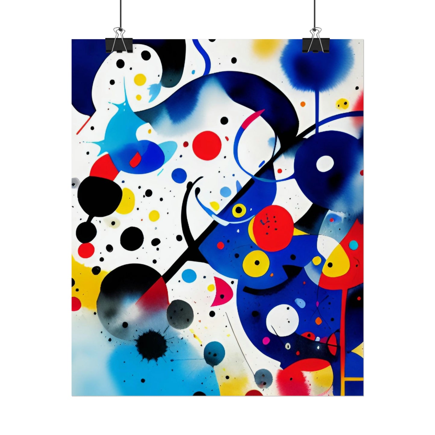 Rolled Poster, Inspired by Miro