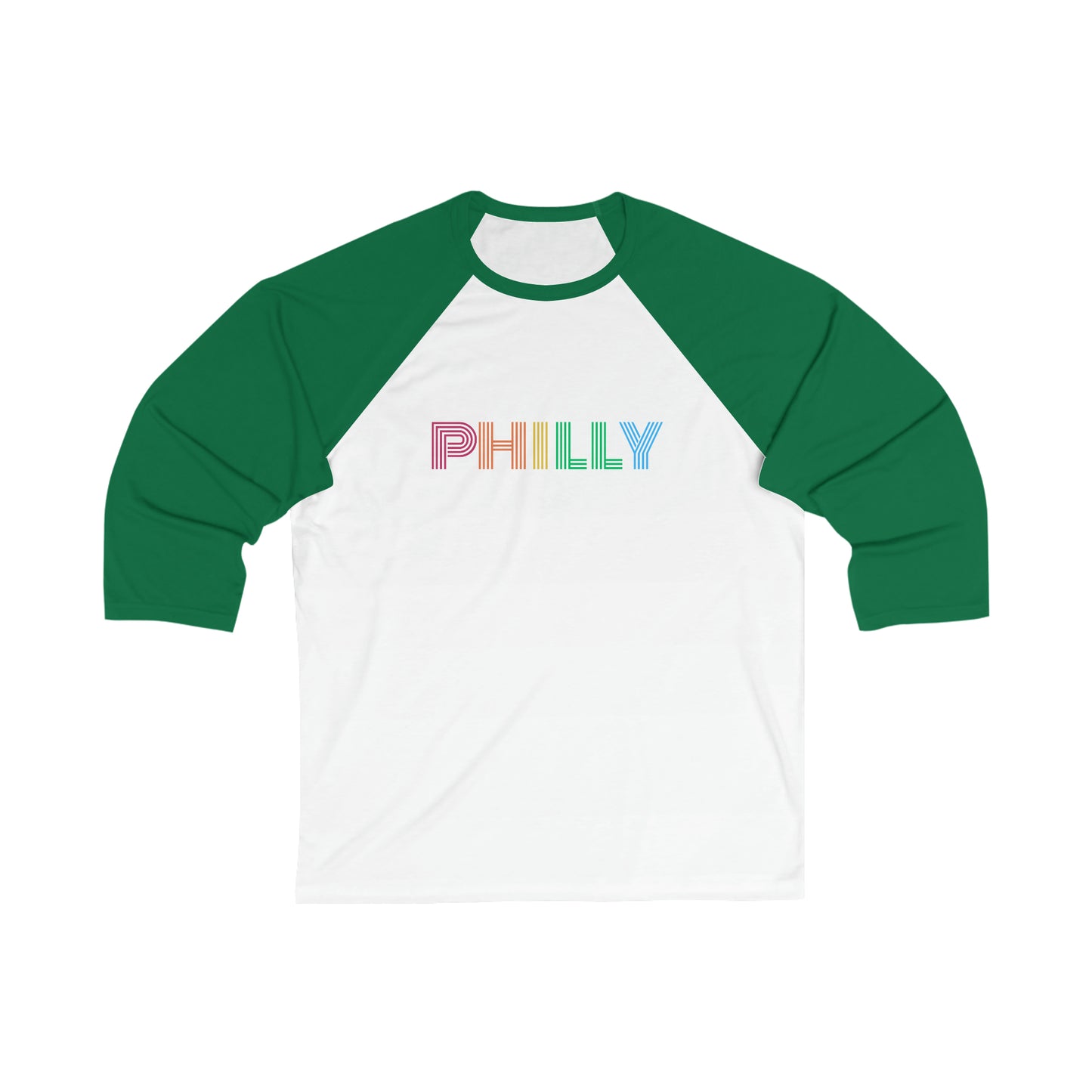 PHILLY 3\4 Sleeve Baseball Tee