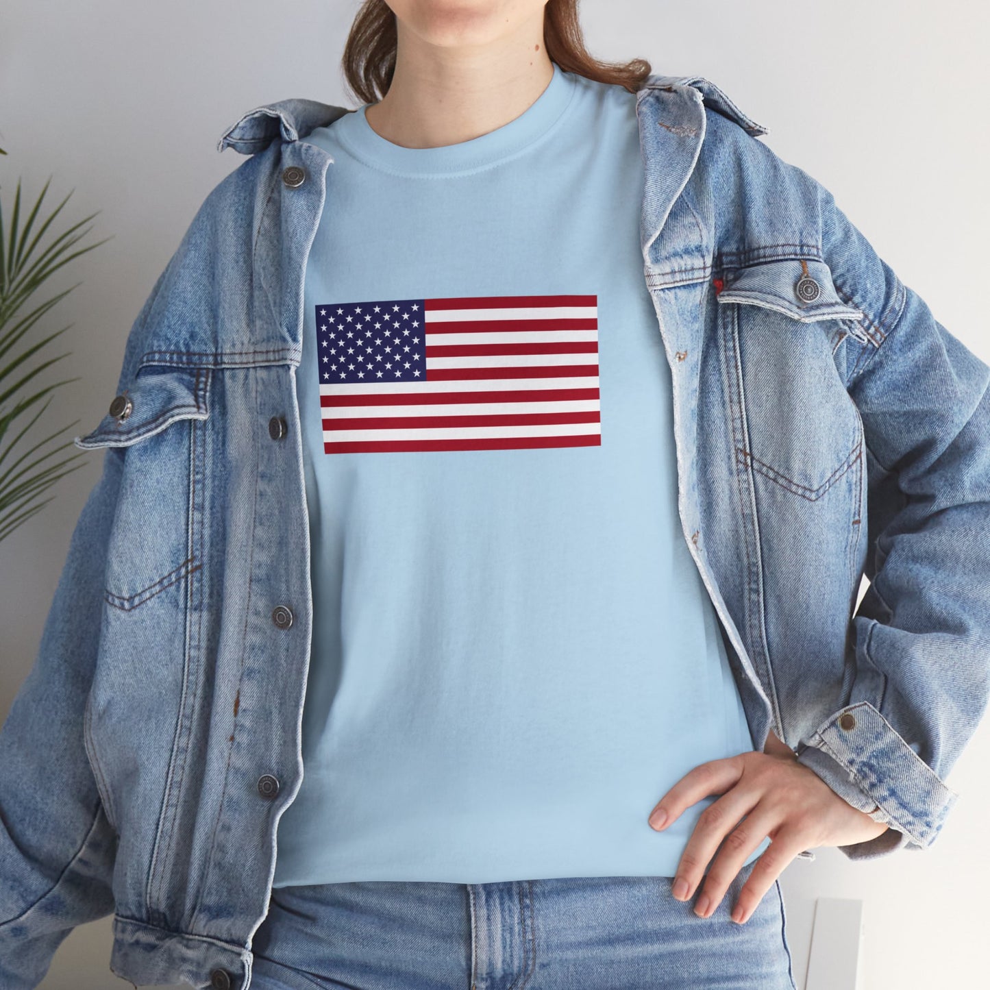 American Flag, Unisex Heavy Cotton Tee