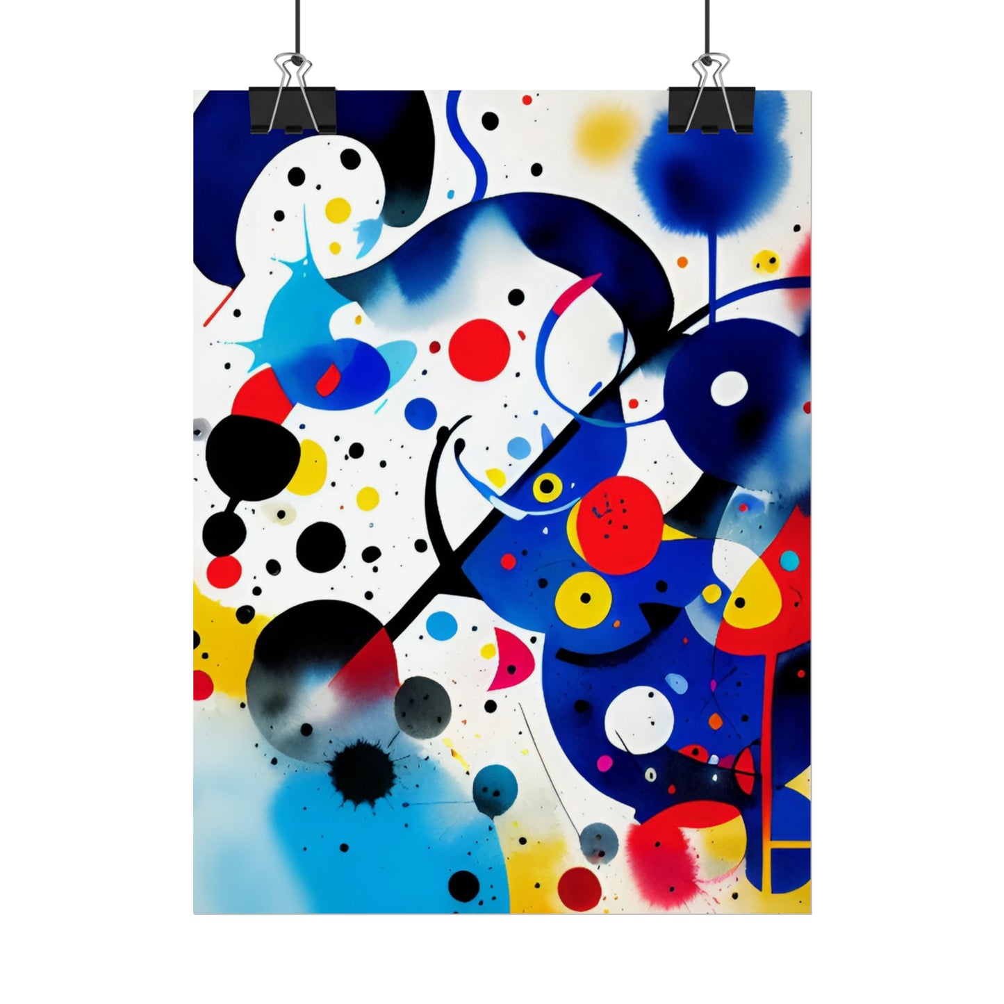 Rolled Poster, Inspired by Miro
