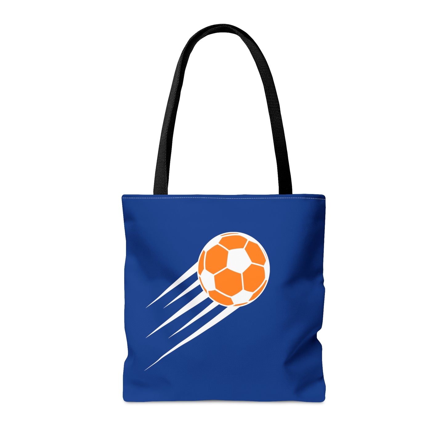 SOCCER Tote Bag, Blue and Orange