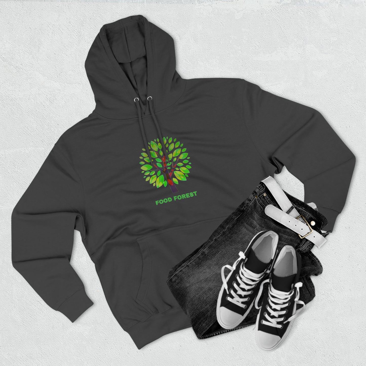 Unisex Premium Pullover Hoodie, FOOD FOREST