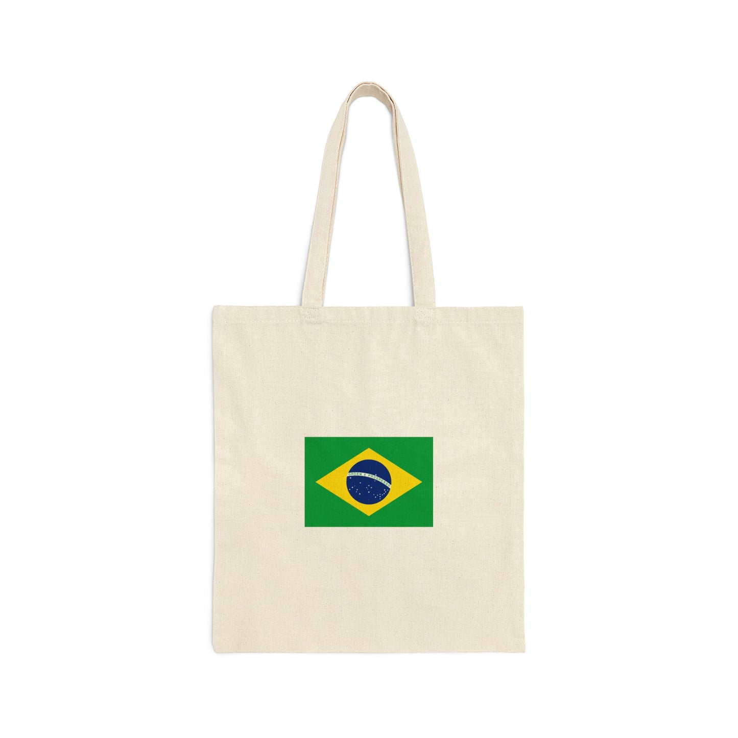 Brazilian Flag, Cotton Canvas Tote Bag