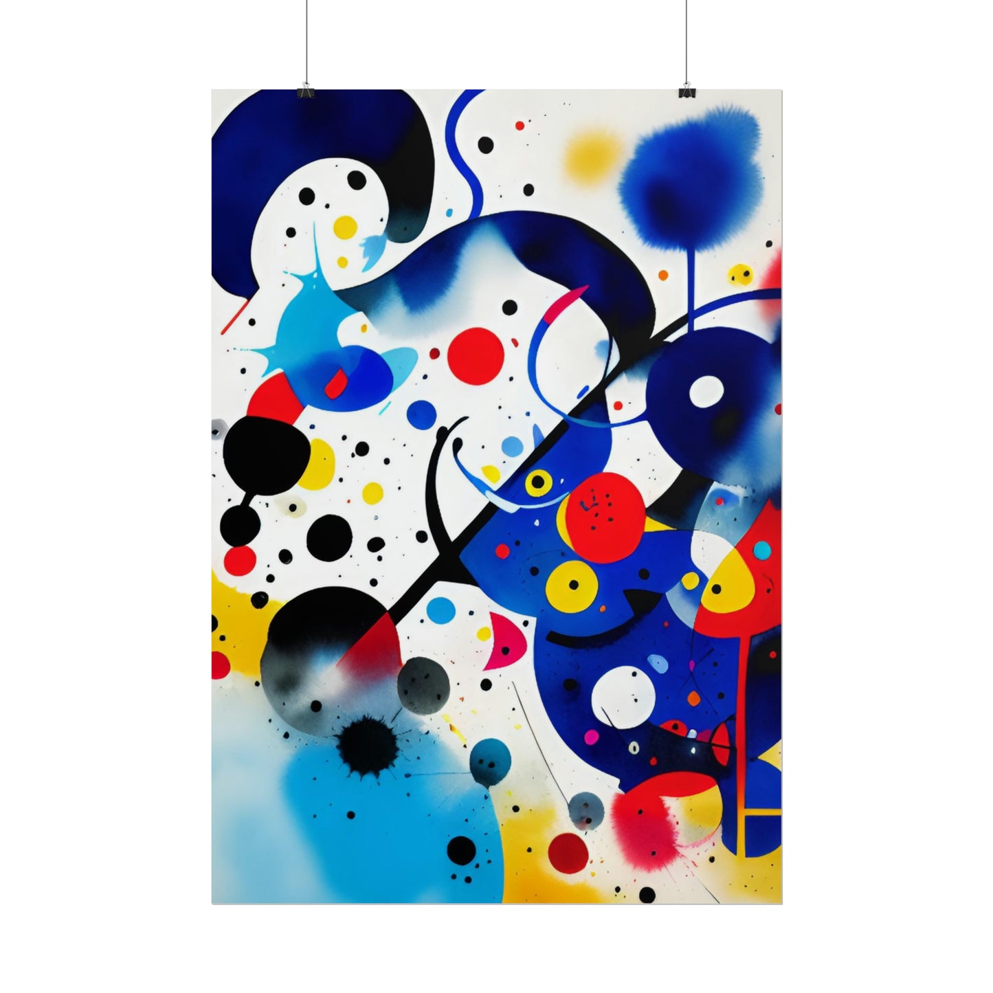 Rolled Poster, Inspired by Miro