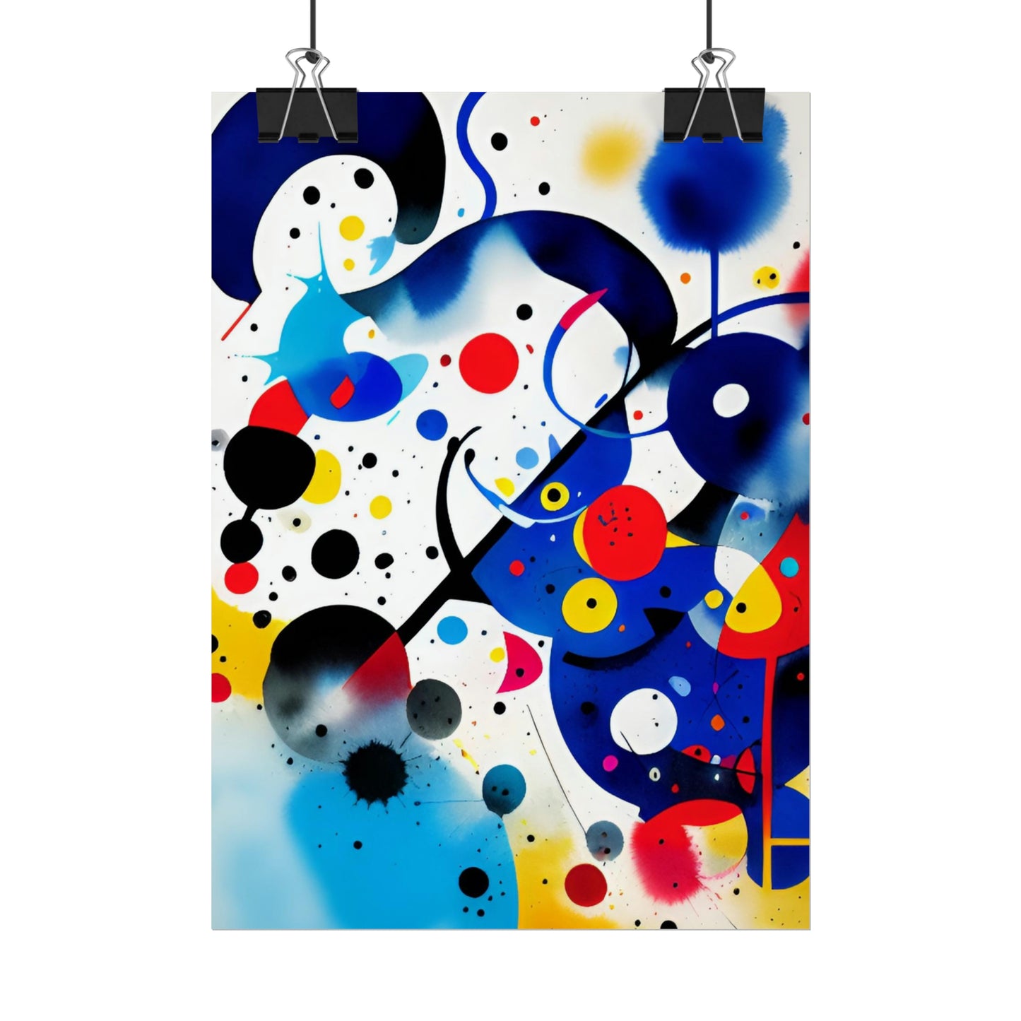 Rolled Poster, Inspired by Miro