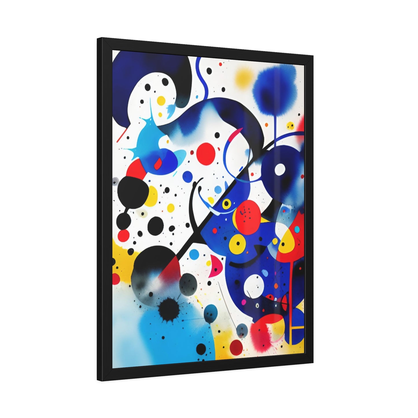 Framed Paper Poster, Inspired by Miro