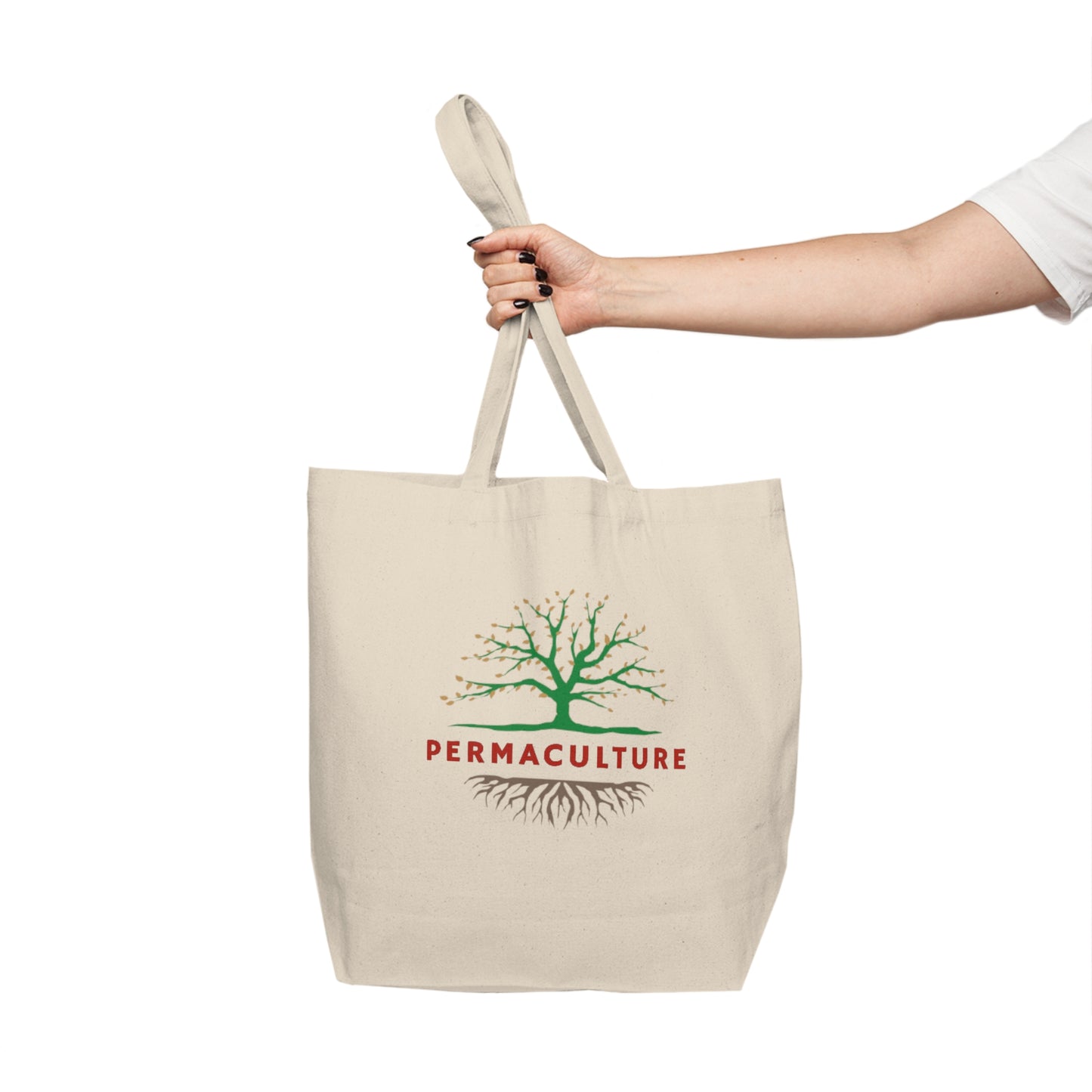 Permaculture Canvas Shopping Tote