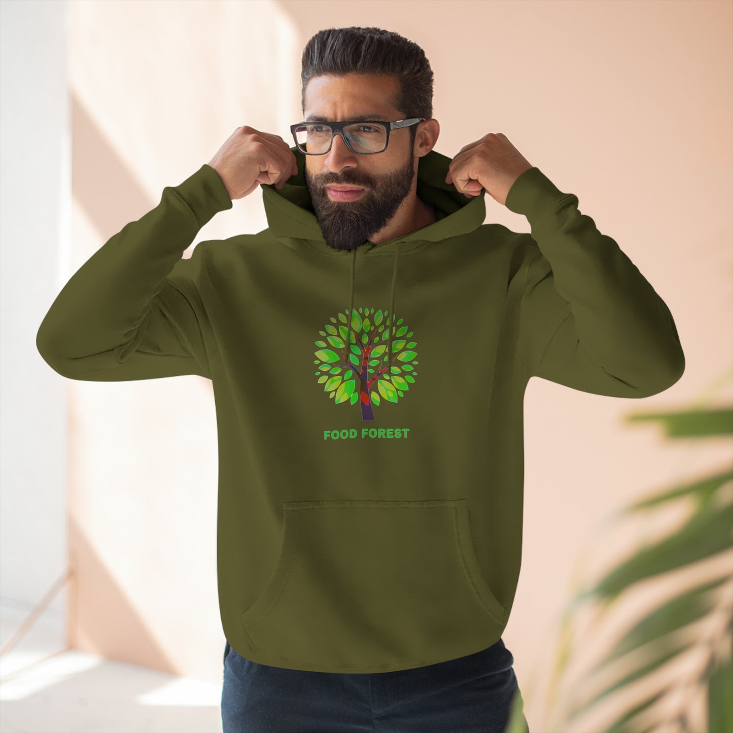 Unisex Premium Pullover Hoodie, FOOD FOREST