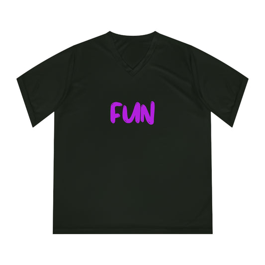 Women's Performance V-Neck T-Shirt - FUN