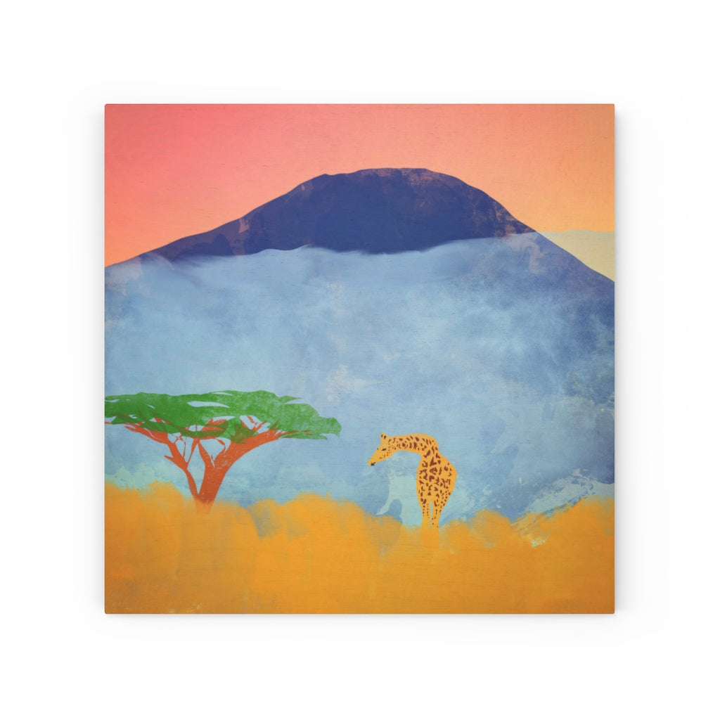 Wood Canvas - African Scene