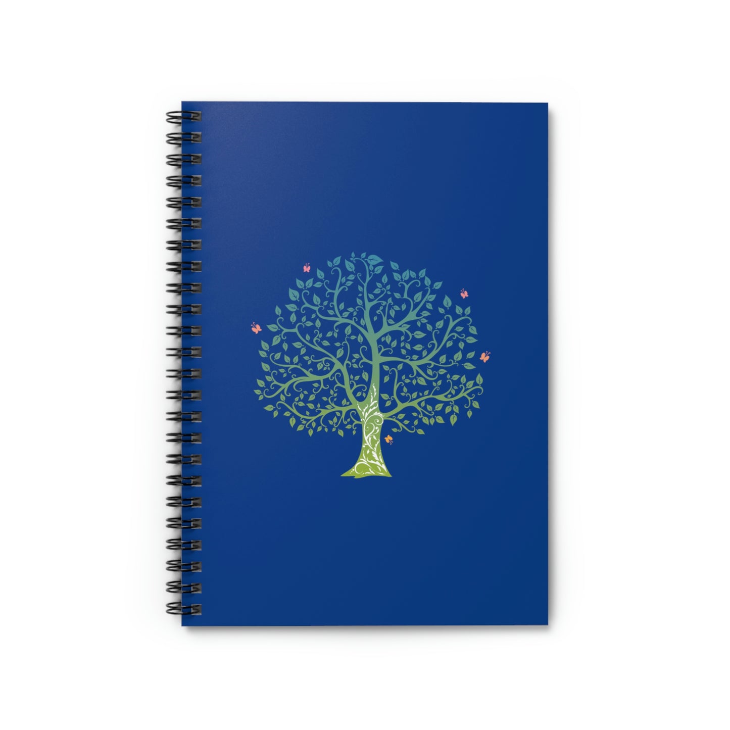 Tree of Life - Spiral Notebook - Ruled Line - Blue Cover