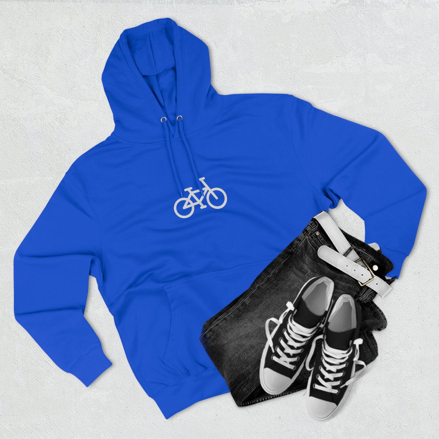 Unisex Premium Pullover Hoodie - Bike Print