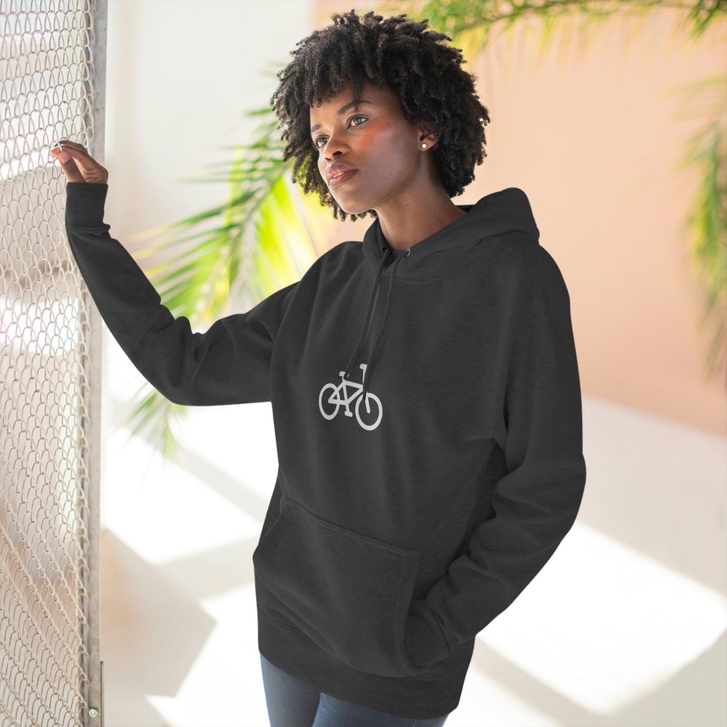 Unisex Premium Pullover Hoodie - Bike Print