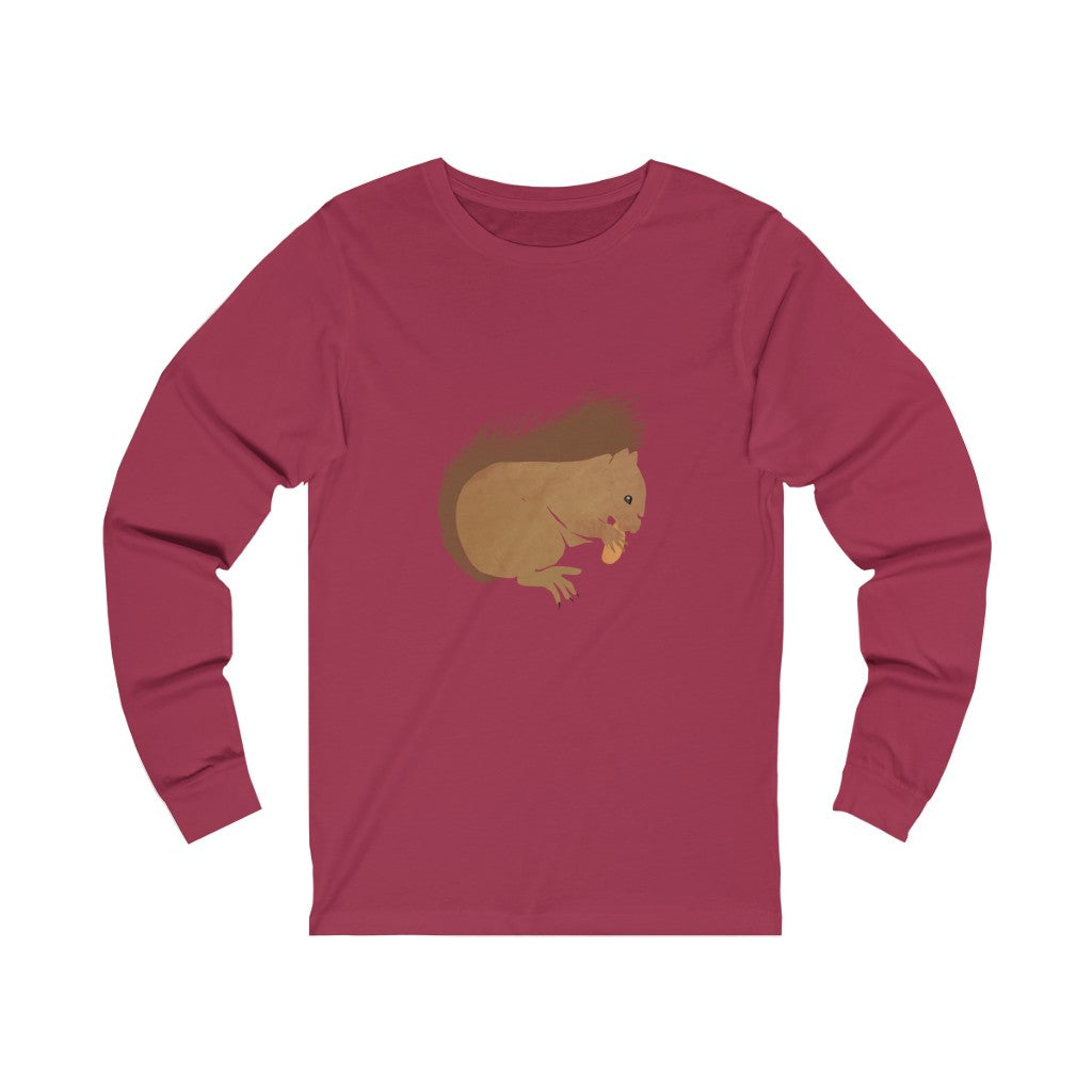 Unisex Jersey Long Sleeve Tee - Squirrel