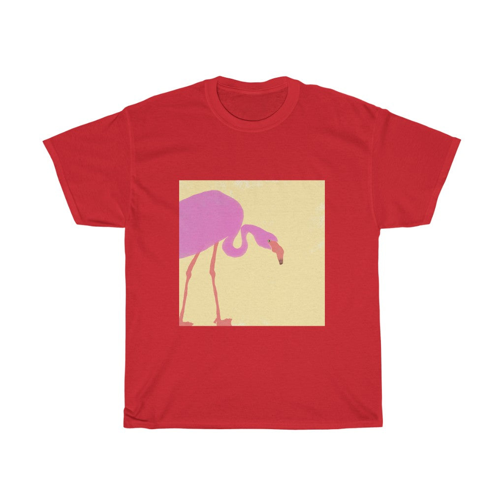 Flamingo Design - Unisex Heavy Cotton Tee