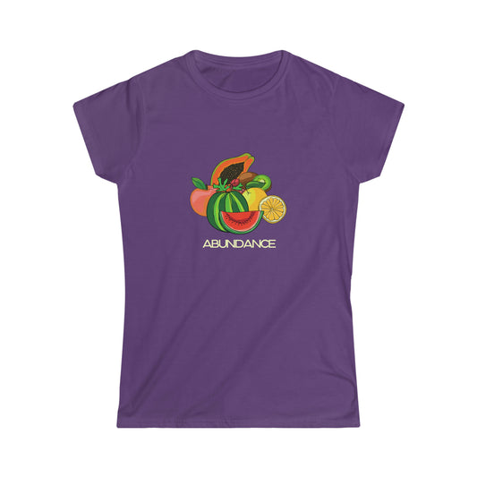 Women's Softstyle Tee - ABUNDANCE