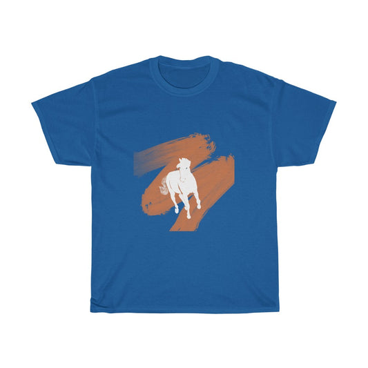 Unisex Heavy Cotton Tee - Running Horse