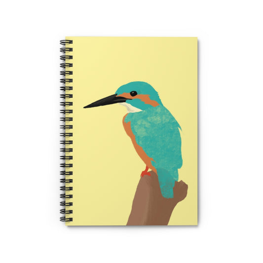 Kingfisher Bird - Spiral Notebook - Ruled Line