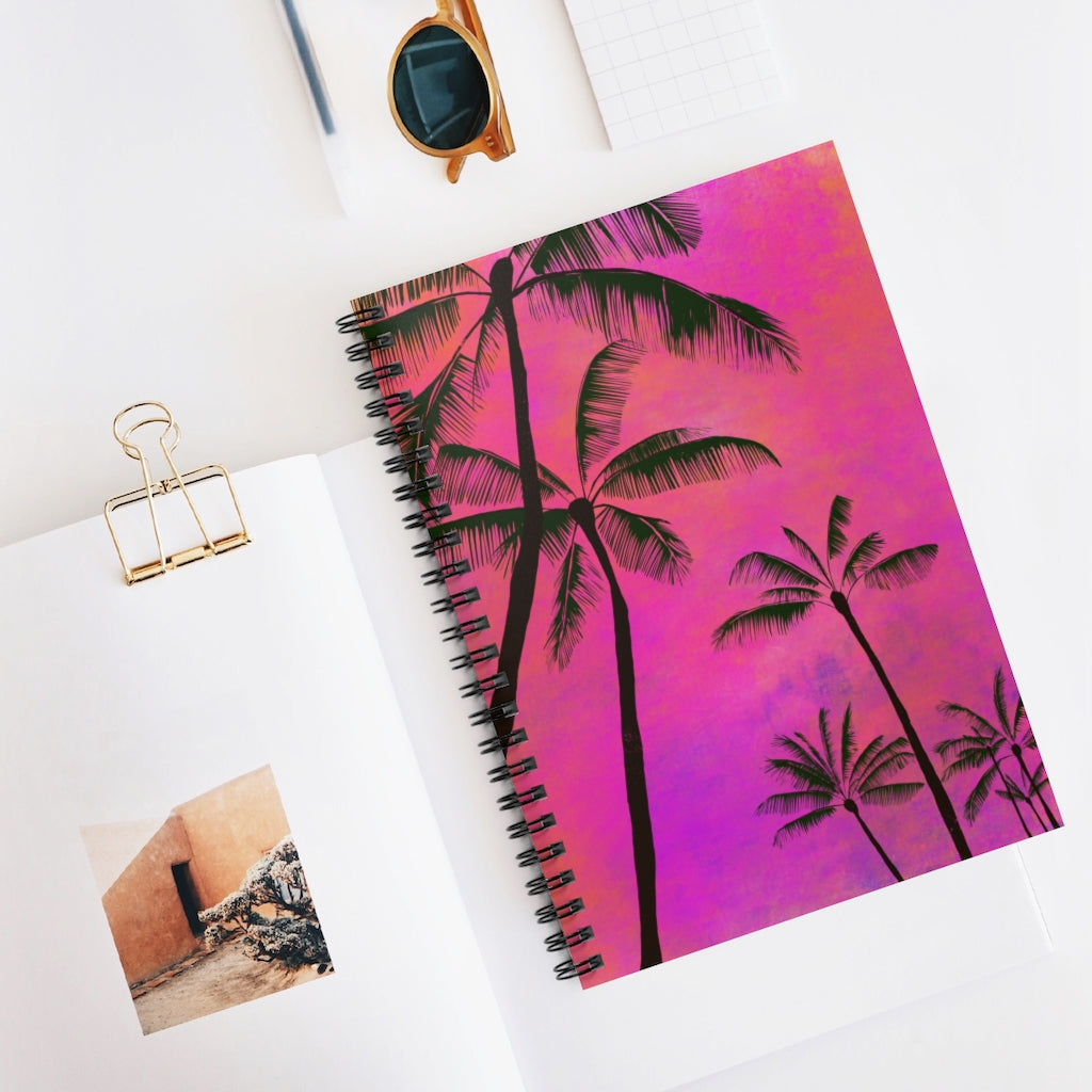 Palm Trees - Spiral Notebook - Ruled Line