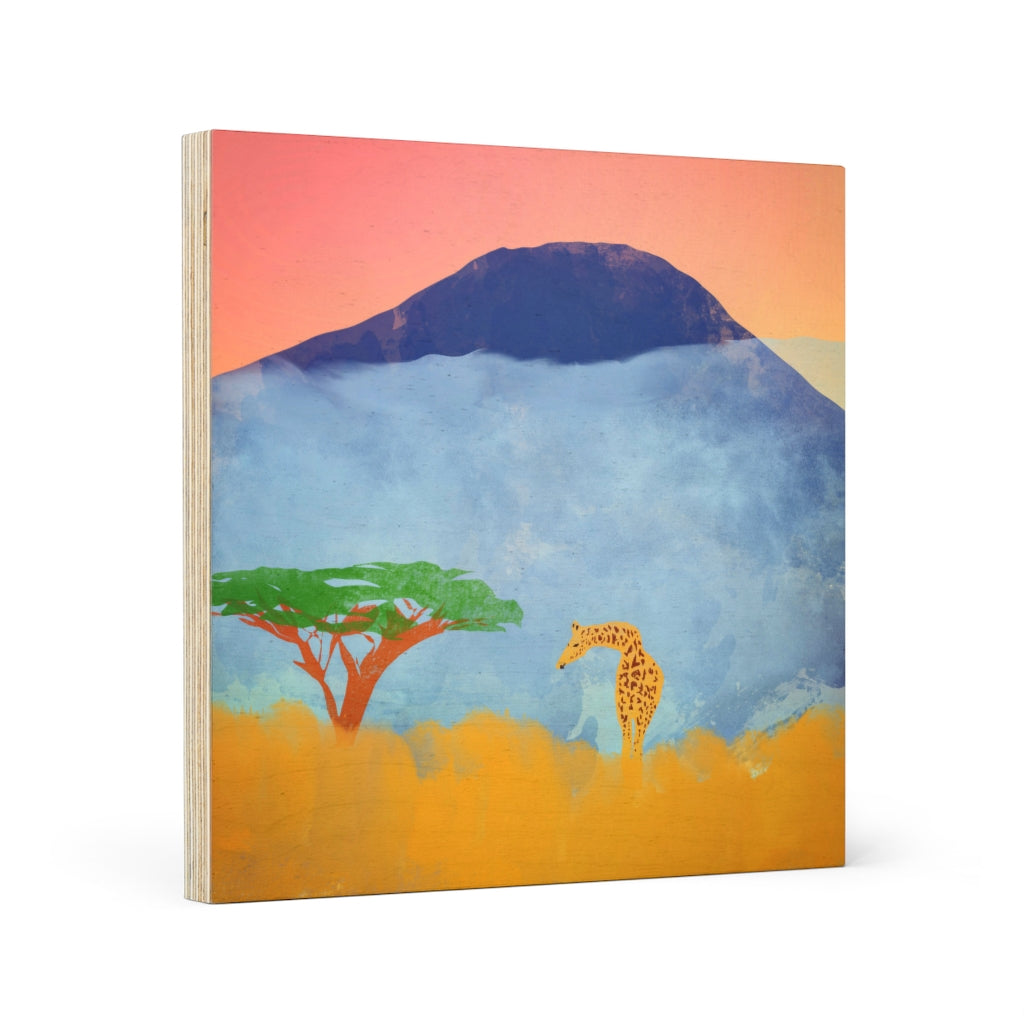 Wood Canvas - African Scene