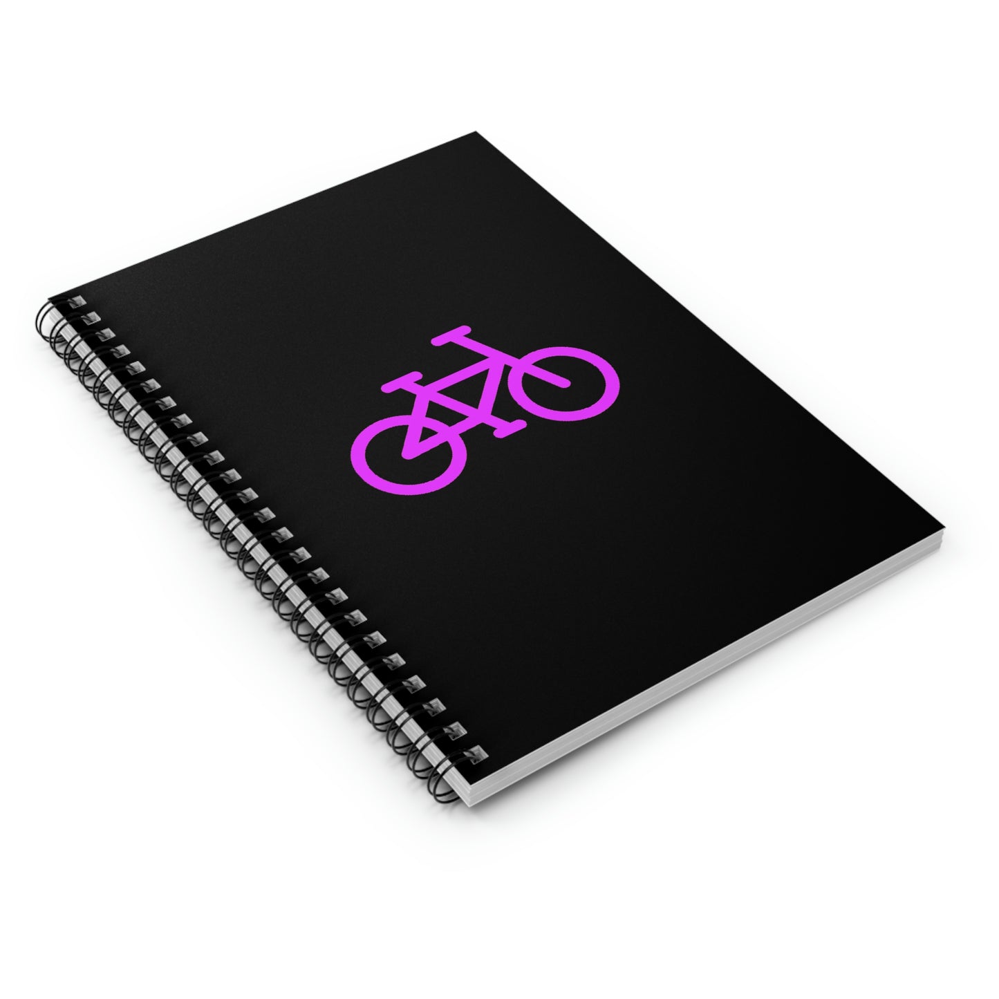 BIKE - Spiral Notebook - Ruled Line - Black Cover